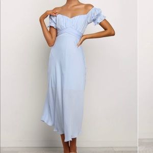 Oralie Petal + Pup midi dress